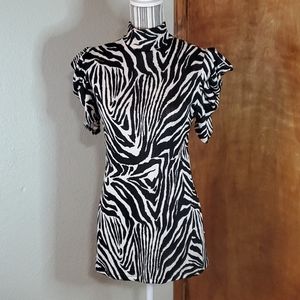Rue 21 Dressy Zebra Print Top
